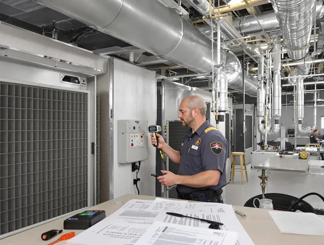 Professional filter system inspection by Ashland Air Duct Cleaning in Ashland